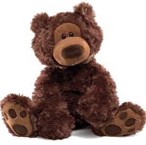 GUND Philbin Teddy Bear Plush Stuffed Animal Chocolate Brown Size: 12"